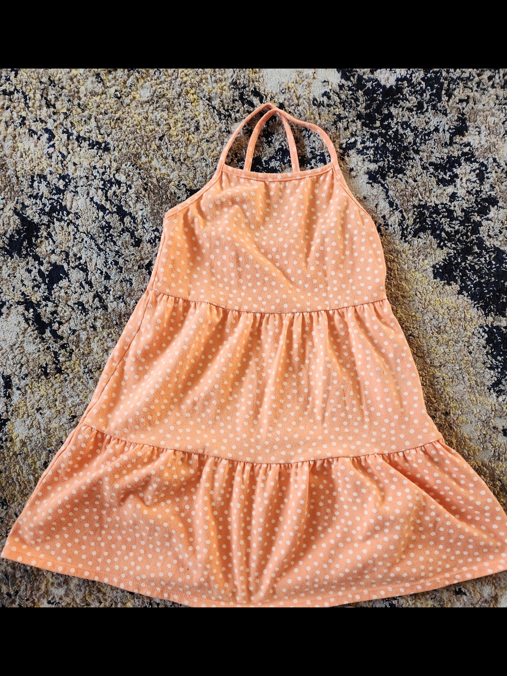 Cat & Jack Peach Polka Dot Tank Dress